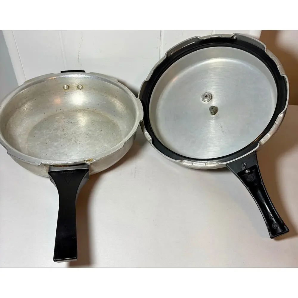 1993 Vintage Prestige Senior 6 Qt Pressure Cooker Pan Aluminum IS2347 w/ Jiggler